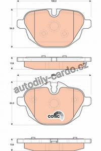 Sada brzdových destiček TRW GDB1840 - BMW 5 F10 10- Sada brzdových destiček TRW GDB1840 - BMW 5 F10 10-