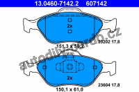 Sada brzdových destiček ATE 13.0460-7142 (AT 607142) - FORD, MAZDA