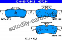 Sada brzdových destiček ATE 13.0460-7214 (AT 607214) - TOYOTA