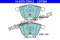 Sada brzdových destiček ATE Ceramic 13.0470-7204 (AT LD7204)