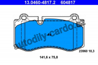 Sada brzdových destiček ATE 13.0460-4817 (AT 604817) - MERCEDES-BENZ