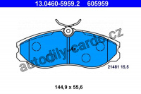 Sada brzdových destiček ATE 13.0460-5959 (AT 605959) - FORD, NISSAN