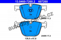 Sada brzdových destiček ATE 13.0460-7260 (AT 607260) - BMW