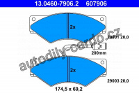 Sada brzdových destiček ATE 13.0460-7906 (AT 607906) - IVECO Sada brzdových destiček ATE 13.0460-7906 (AT 607906) - IVECO