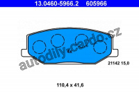 Sada brzdových destiček ATE 13.0460-5966 (AT 605966) - SUZUKI