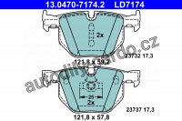 Sada brzdových destiček ATE Ceramic 13.0470-7174 (AT LD7174) - BMW