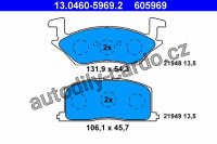 Sada brzdových destiček ATE 13.0460-5969 (AT 605969) - TOYOTA Sada brzdových destiček ATE 13.0460-5969 (AT 605969) - TOYOTA