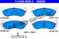 Sada brzdových destiček ATE 13.0460-8005 (AT 608005) - MERCEDES-BENZ