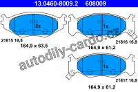 Sada brzdových destiček ATE 13.0460-8009 (AT 608009) - CHRYSLER