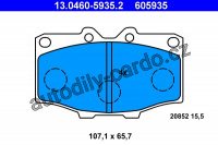 Sada brzdových destiček ATE 13.0460-5935 (AT 605935) - TOYOTA