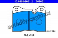Sada brzdových destiček ATE 13.0460-9031 (AT 609031) - BMW