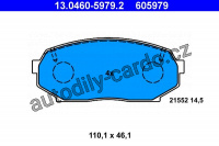 Sada brzdových destiček ATE 13.0460-5979 (AT 605979) - MAZDA