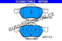 Sada brzdových destiček ATE 13.0460-7248 (AT 607248) - RENAULT Sada brzdových destiček ATE 13.0460-7248 (AT 607248) - RENAULT
