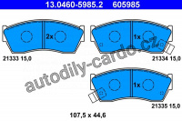 Sada brzdových destiček ATE 13.0460-5985 (AT 605985) - SUZUKI