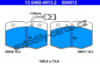 Sada brzdových destiček ATE 13.0460-4913 (AT 604913)