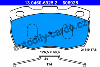 Sada brzdových destiček ATE 13.0460-6925 (AT 606925)