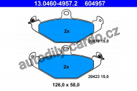 Sada brzdových destiček ATE 13.0460-4957 (AT 604957) - RENAULT