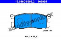 Sada brzdových destiček ATE 13.0460-5995 (AT 605995) - MAZDA