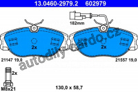 Sada brzdových destiček ATE 13.0460-2979 (AT 602979) - ALFA ROMEO, LANCIA