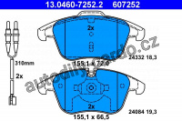 Sada brzdových destiček ATE 13.0460-7252 (AT 607252) - CITROËN