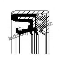 Těsnící kroužek hřídele, diferenciál CORTECO 01033861B