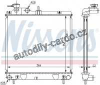 Chladič motoru NISSENS 67500A