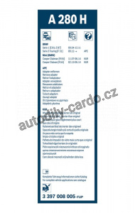 Stěrač BOSCH Aerotwin (BO 3397008005) - 280mm