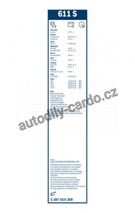 Sada stěračů BOSCH (BO 3397010300) - 600mm + 530mm Sada stěračů BOSCH (BO 3397010300) - 600mm + 530mm