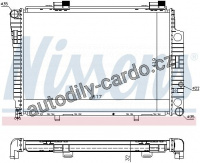 Chladič motoru NISSENS 62750A Chladič motoru NISSENS 62750A