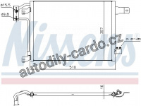 Chladič klimatizace NISSENS 940442 Chladič klimatizace NISSENS 940442