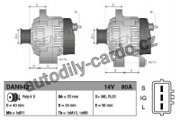 Alternátor DENSO (DE DAN942) Alternátor DENSO (DE DAN942)