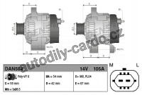 Alternátor DENSO (DE DAN584) Alternátor DENSO (DE DAN584)