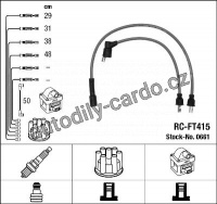 Sada kabelů pro zapalování NGK RC-FT415 - FIAT Sada kabelů pro zapalování NGK RC-FT415 - FIAT