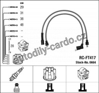 Sada kabelů pro zapalování NGK RC-FT417 - FIAT