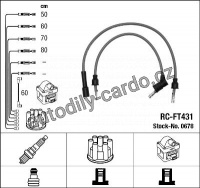 Sada kabelů pro zapalování NGK RC-FT431 - FIAT, SEAT