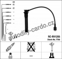 Sada kabelů pro zapalování NGK RC-RV1205 - ROVER Sada kabelů pro zapalování NGK RC-RV1205 - ROVER