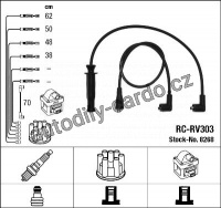 Sada kabelů pro zapalování NGK RC-RV303 - FORD, NISSAN, ROVER