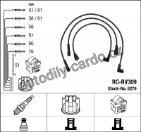 Sada kabelů pro zapalování NGK RC-RV309 - LAND ROVER Sada kabelů pro zapalování NGK RC-RV309 - LAND ROVER