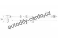 Snímač, počet otáček kol BOSCH (BO 0265006673)