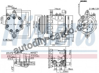 Kompresor klimatizace NISSENS 89691 Kompresor klimatizace NISSENS 89691