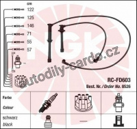 Sada kabelů pro zapalování NGK RC-FD603 Sada kabelů pro zapalování NGK RC-FD603
