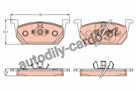 Sada brzdových destiček TRW GDB2266