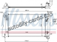Chladič motoru NISSENS 64648A Chladič motoru NISSENS 64648A