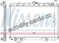 Chladič motoru NISSENS 68703A Chladič motoru NISSENS 68703A