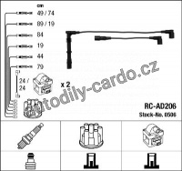 Sada kabelů pro zapalování NGK RC-AD206 - AUDI Sada kabelů pro zapalování NGK RC-AD206 - AUDI