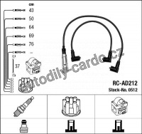 Sada kabelů pro zapalování NGK RC-AD212 - AUDI, VW