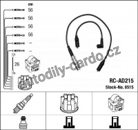 Sada kabelů pro zapalování NGK RC-AD215 - AUDI