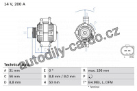 Alternátor BOSCH (BO 0986046320)