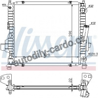 Chladič motoru NISSENS 63984 Chladič motoru NISSENS 63984