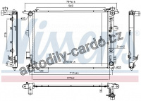 Chladič motoru NISSENS 675045 Chladič motoru NISSENS 675045